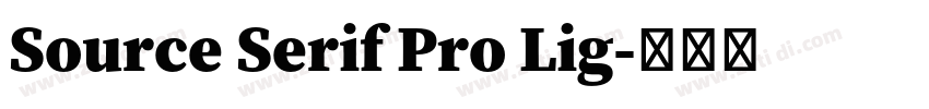 Source Serif Pro Lig字体转换